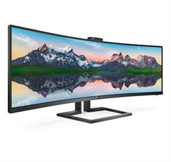 PHILIPS LCD 48.8 32:9 CURVED 4K 5MS MM DQHD 3000:1 BLACK 2xHDMI DP USB-C USB3.1 Webcam