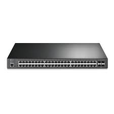 Omada 52-Port Gigabit L2+ Managed Switch with 48-Port PoE+, 48Ã Gigabit PoE+ Ports, 4Ã Gigabit SFP Slots, RJ45/Micro-USB Console Port, 802.3at/af, 384 W PoE Power, 1U 19-inch Rack-mountable Steel Case