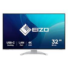 EIZO FlexScan 4K-UHD-Monitor 31,5 / 16:9 / 3840x2160 / 350 cd/sqm / 178/178 / IPS LCD / USB-C / Display Port / 2xHDMI / USB hub / Auto EcoView / bianco