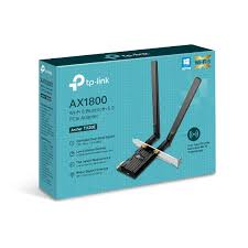 AX1800 Dual Band Wi-Fi 6 Bluetooth 5.2 PCI Express Adapter, 1201 Mbps at 5 GHz + 574 Mbps at 2.4 GHz, 2Ã High Gain External Antennas, MU-MIMO, OFDMA, WPA3, Bluetooth 5.2