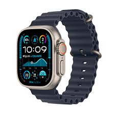 Apple Watch Ultra 2 GPS + Cellular 49mm Natural Titanium Case with Navy Ocean Band