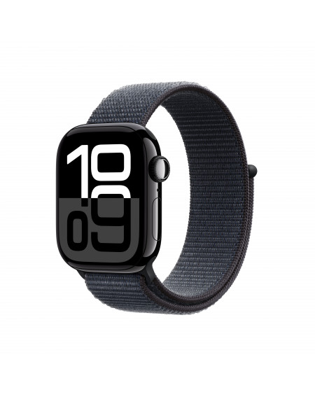 Apple Watch Series 10 GPS 42mm Jet Black Aluminium Case with Ink Sport Loop