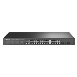 Omada 24-Port 2.5GBASE-T L2+ Managed Switch with 4 10GE SFP+ Slots, 24Ã 2.5G RJ45 Ports, 4Ã 10G SFP+ Slots, RJ45/Micro-USB Console Port, 1U 19-inch Rack-mountable Steel Case, Integration with Omada SD