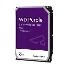 WD HD SATA3 3.5 8Tb 5640RPM PURPLE VIDEOSORV..24X7