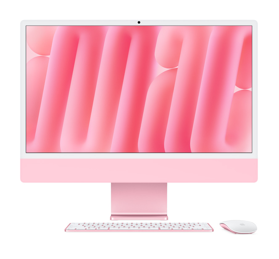 24-inch iMac with Retina 4.5k display M4 CPU 8-core GPU 8-core 16GB  256GB - No GigaLan - Rosa - (2024)