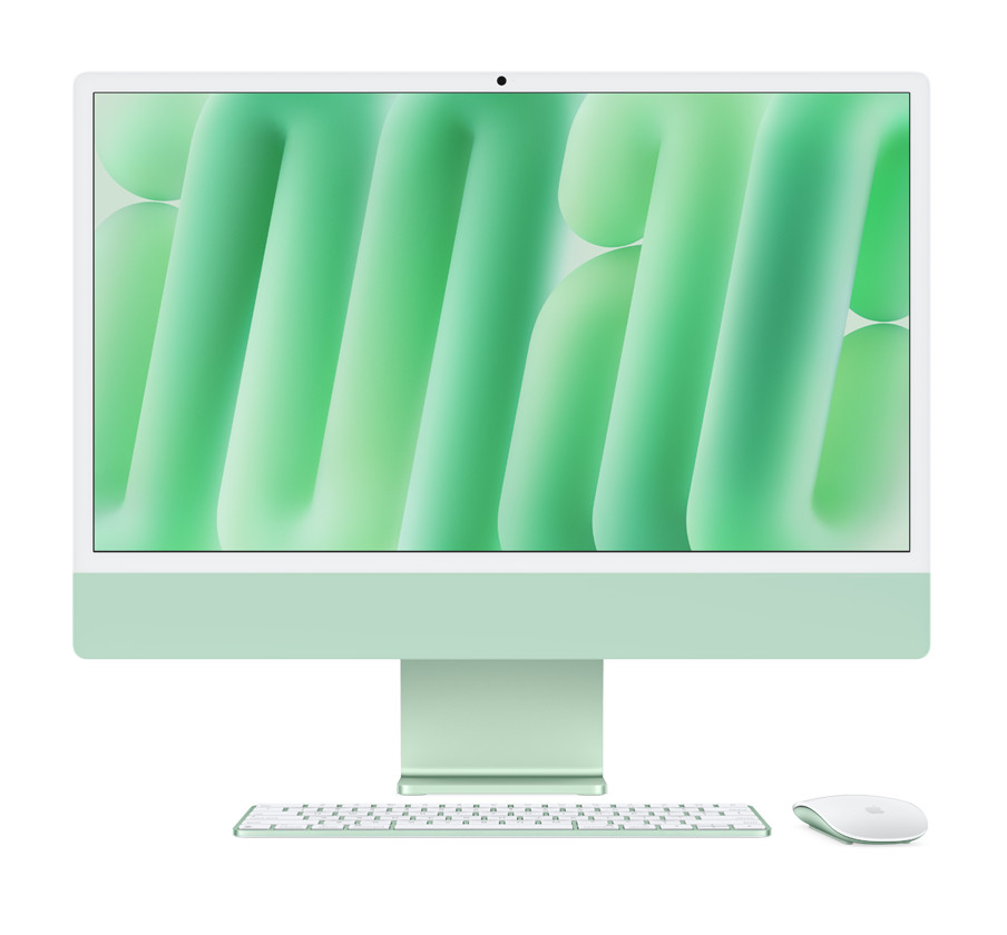 24-inch iMac with Retina 4.5k display M4 CPU 8-core GPU 8-core 16GB  256GB - No GigaLan - Verde - (2024)