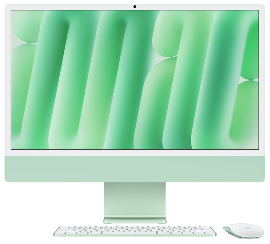 24-inch iMac with Retina 4.5k display M4 CPU 10-core GPU 10-core 24GB  512GB - Verde - (2024)