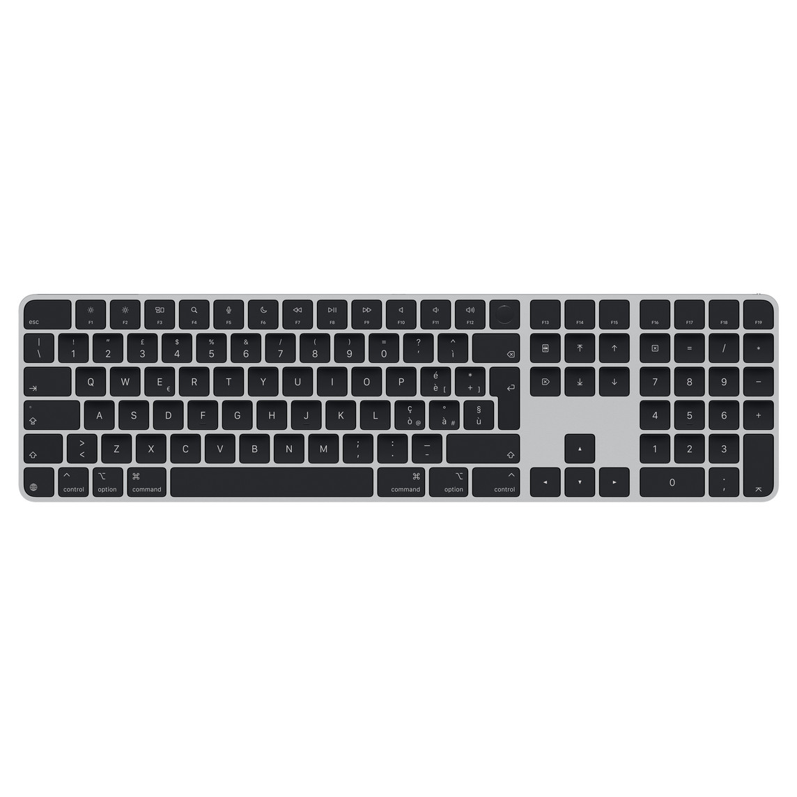 Magic Keyboard with Touch ID and Numeric Keypad for Mac models with Apple silicon - Italian - Black Keys